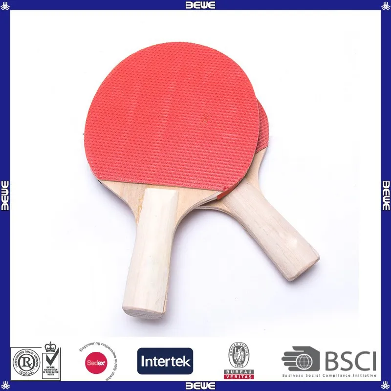 Harga murah OEM dibuat di Cina raket tenis meja karet 