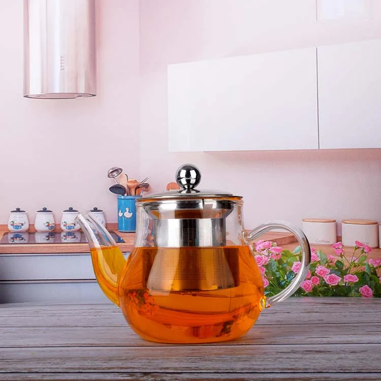 400ml Microwave Oven Glass Teapot With Stainless Steel Infuser And Warmer Buy Stovetop Safe