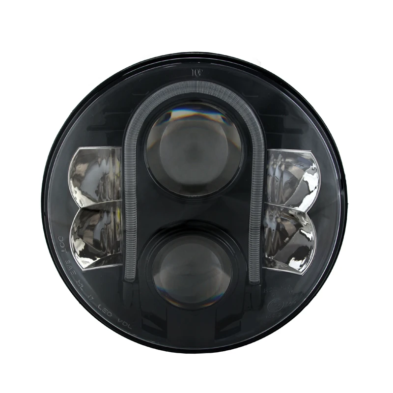 l2 years warranty LED replacement 7 inch Round LED high low beam headlight with position light E-mark for off-road vehicle