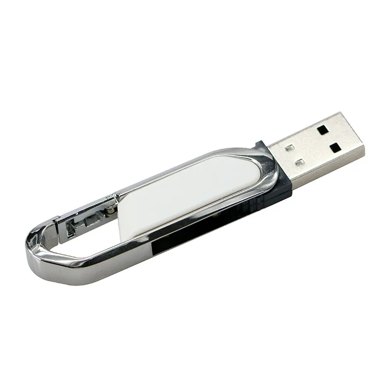 Carabiner USB Flash Drive 32GB Pen Drive Key Ring Waterproof 16GB Metal hook up USB Flash - ANKUX.COM