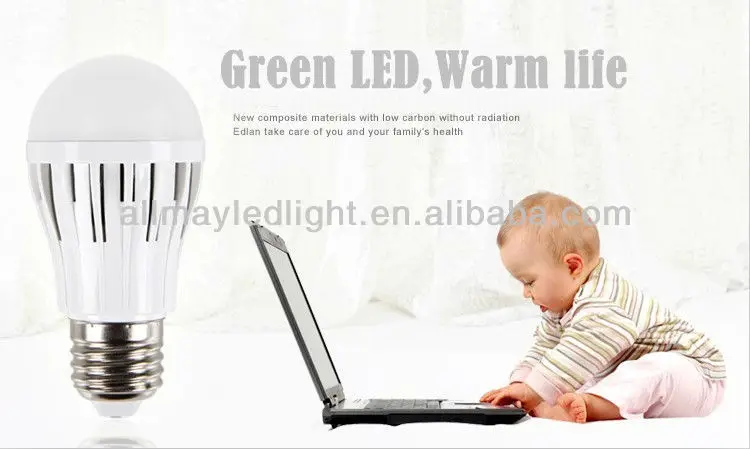 shenzhen best price LED bulb with emergency built- in battery led lamp 5W Emergency led bulb with AC90-260V built-in battery