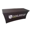 Black Spandex Table Cloth With Custom Size And Logo For Trade Show Exhibition Display