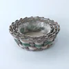Google top 10 round willow set basket with plastic lining wood chip and unpeeled dragon willow tray plate for succulent