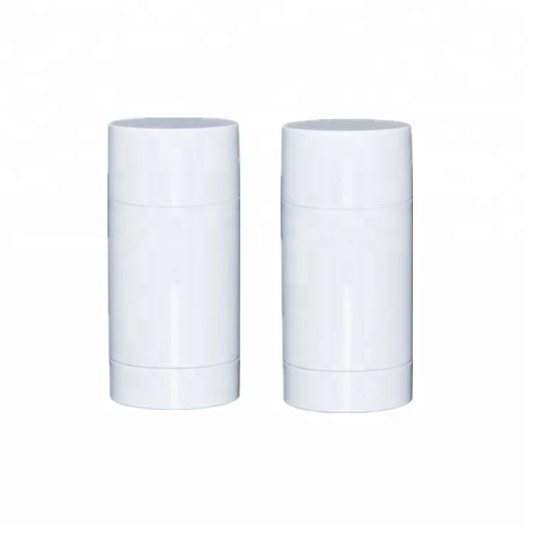 30g 50g 65g 75g PP plastic white black empty rotated tube / twist deodorant container / solid sunscreen stick bottle