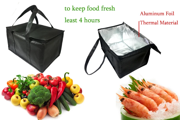 Frozen Food Fresh Meat Delivery Chiller Oversized Reusable Cooler Bag