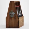 Handcrafted Wooden Beer Carrier / Holder / Tote | Pine Six Pack with Mounted Bottle Opener | Made in China by Barwood (Pine)
