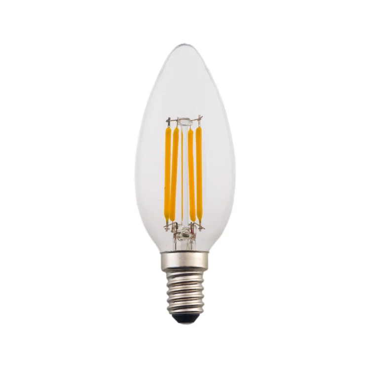 High quality kitchen exhaust range cooker hood lamp  led  C35 candle filament led bulb E14 3w clear frosted
