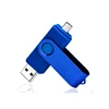 Factory supply promotional custom usb flash drive, business gift usb2.0 usb3.0 popular swivel OTG usb flash drive