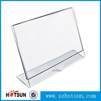 Transparent Desk Top Sign Holder Acrylic Name Plate Holder Buy
