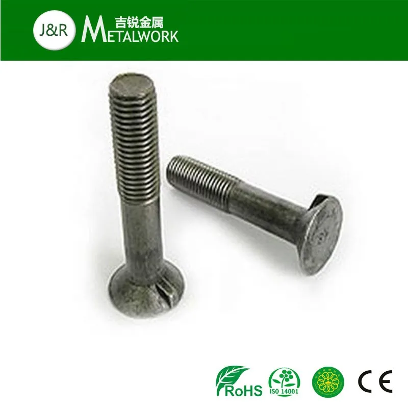 Grade 8.8 Grade 10.9 Din604 Carbon Steel Countersunk Flat Head Nib Bolt