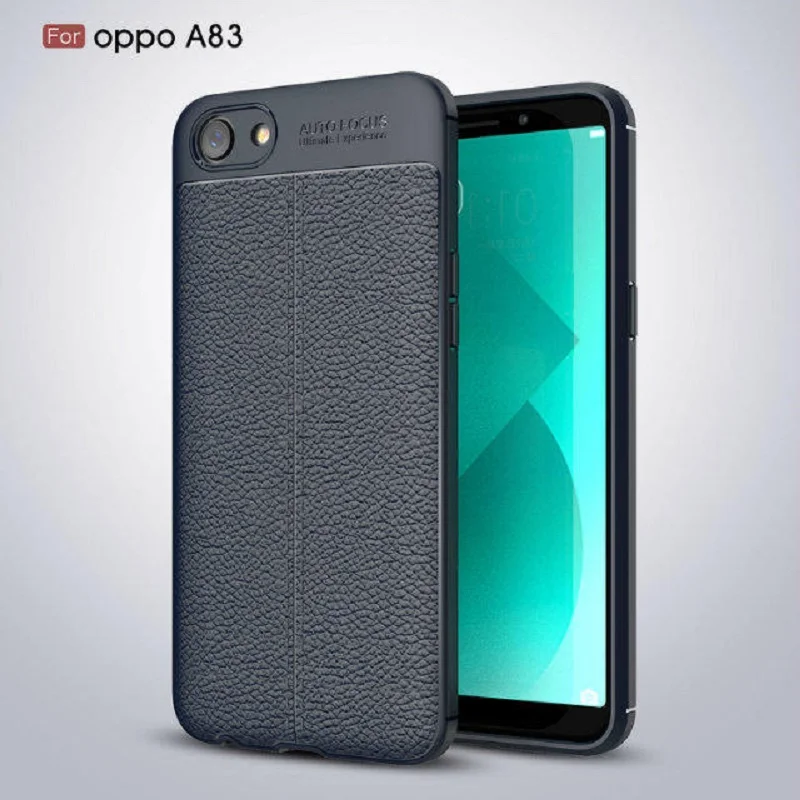 Litchi pattern Soft Tpu case For Oppo A83 Cover
