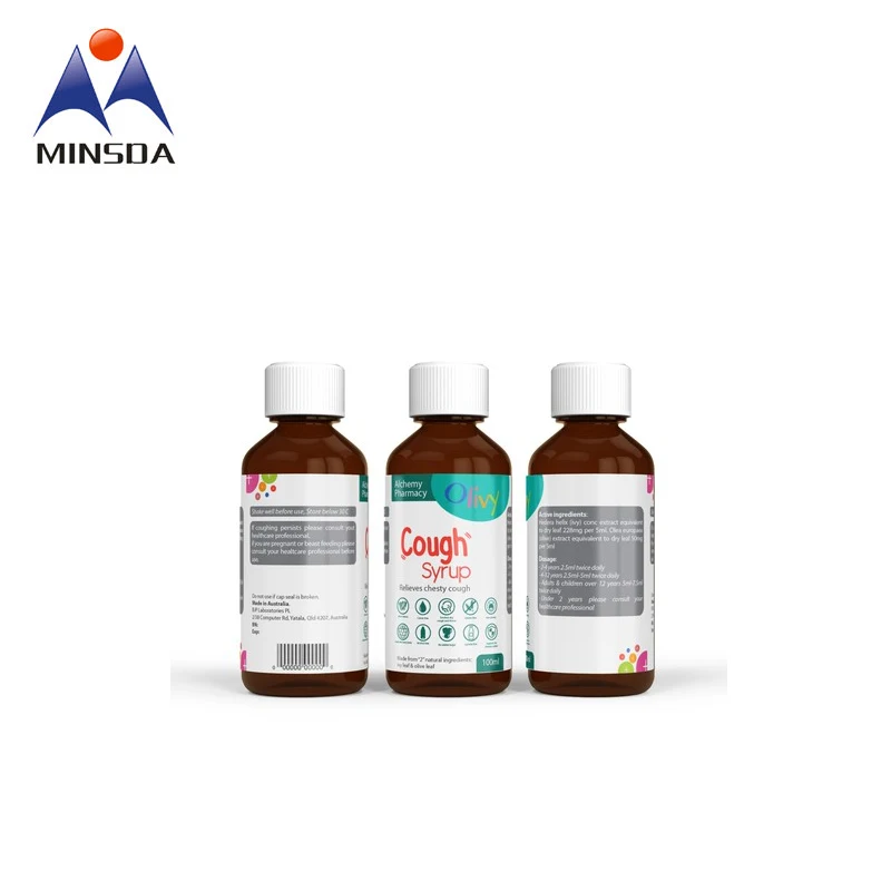 Cough Sticker Custom Wholesale Cough Syrup Labels Adhesive Stickers For Cough Syrup ...