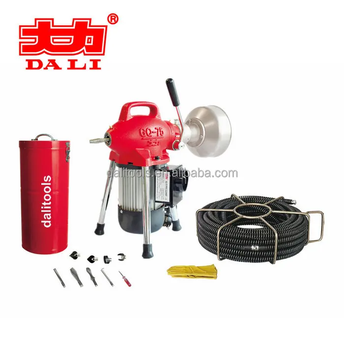 
DALI GQ-75 Sewage drain pipe cleaning machine plumbing electric eel 