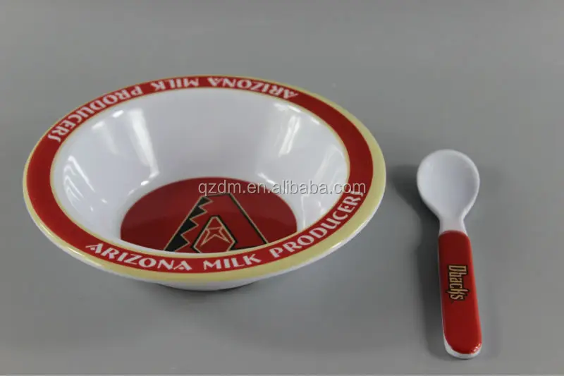 Melamine Cereal Bowl And Spoon Sets