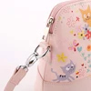 Factory Price Color cartoon cat pattern pink shoulder bag of dongguang