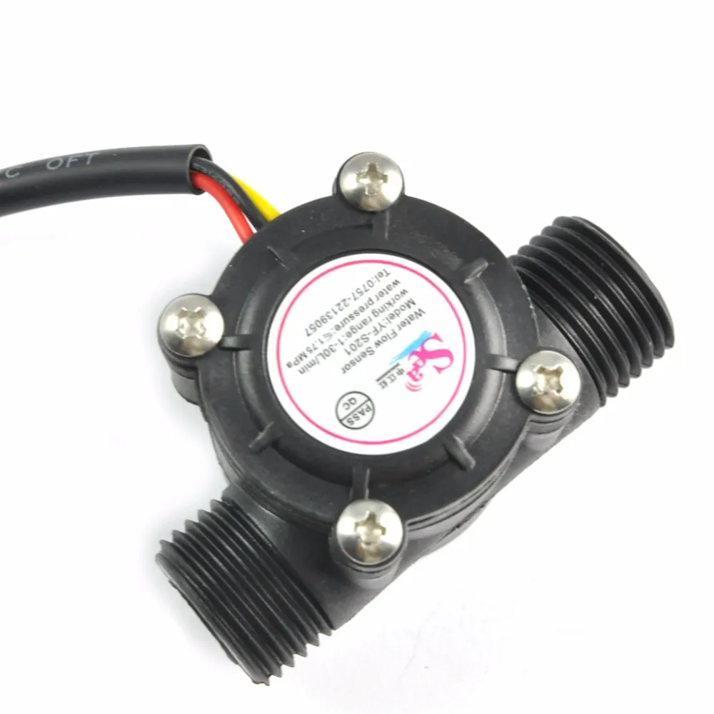 1x Durchflusssensor Durchflussmesser Wasser Flow Sensor Control 1-30L/min 