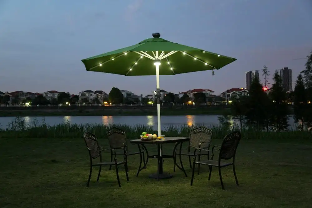 new invention christmas remote control patio led umbrella flashlight lights led light bulbs led outdoor garden umbrella