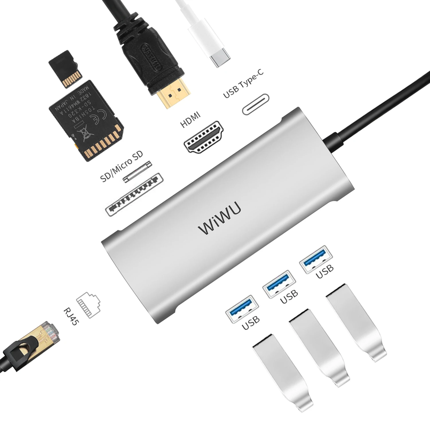 Wiwu alpha. Usb hub wiwu alpha a521h. переходник - хаб wiwu alpha 11 in 1. type c to type c. alpha adapter.