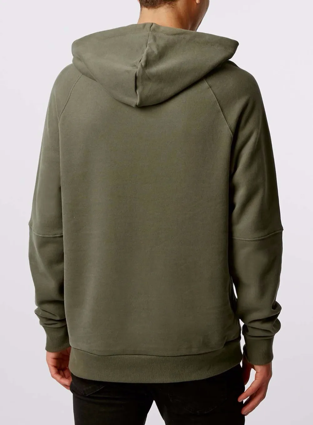 olive green hoodie