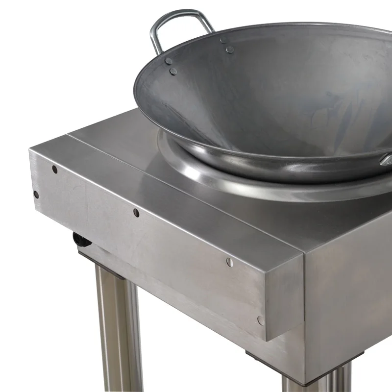 Commercial Stainless Steel Induction Wok Cooker 5kw Energysaving