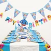 YWLL Baby Shark Theme Party Supplies Plates Cups Napkins and Decorations Boys Pool or Shark Party Supplies