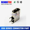 USB 3.0 A type female upright dip usb connectors