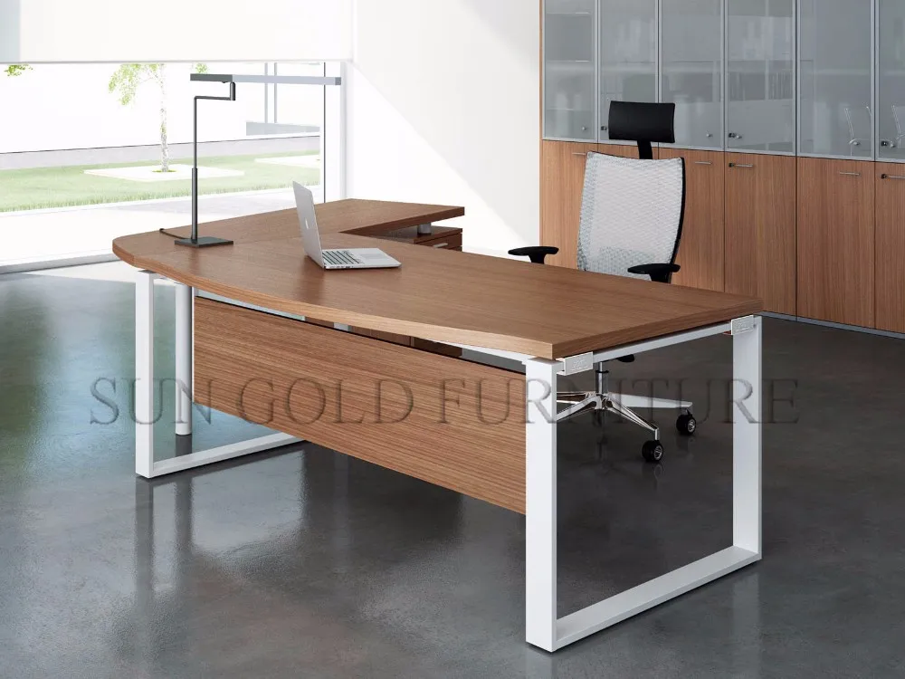 Commercial Furniture Wooden Ltype Executive Office Table