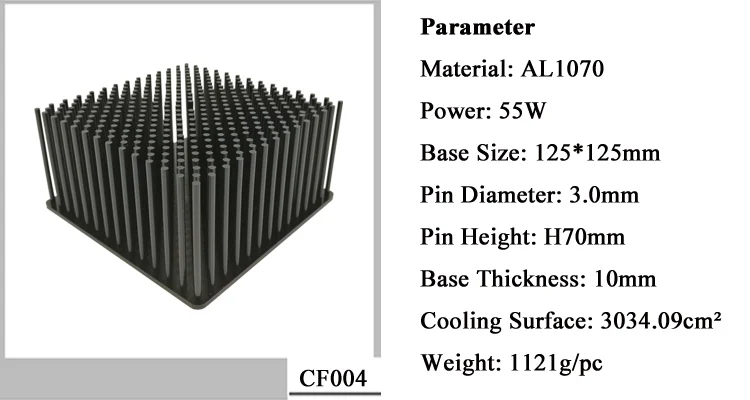 Sunflower Aluminum Passive Heat Sink for Led COB VERO29 CXB3590 CLU048
