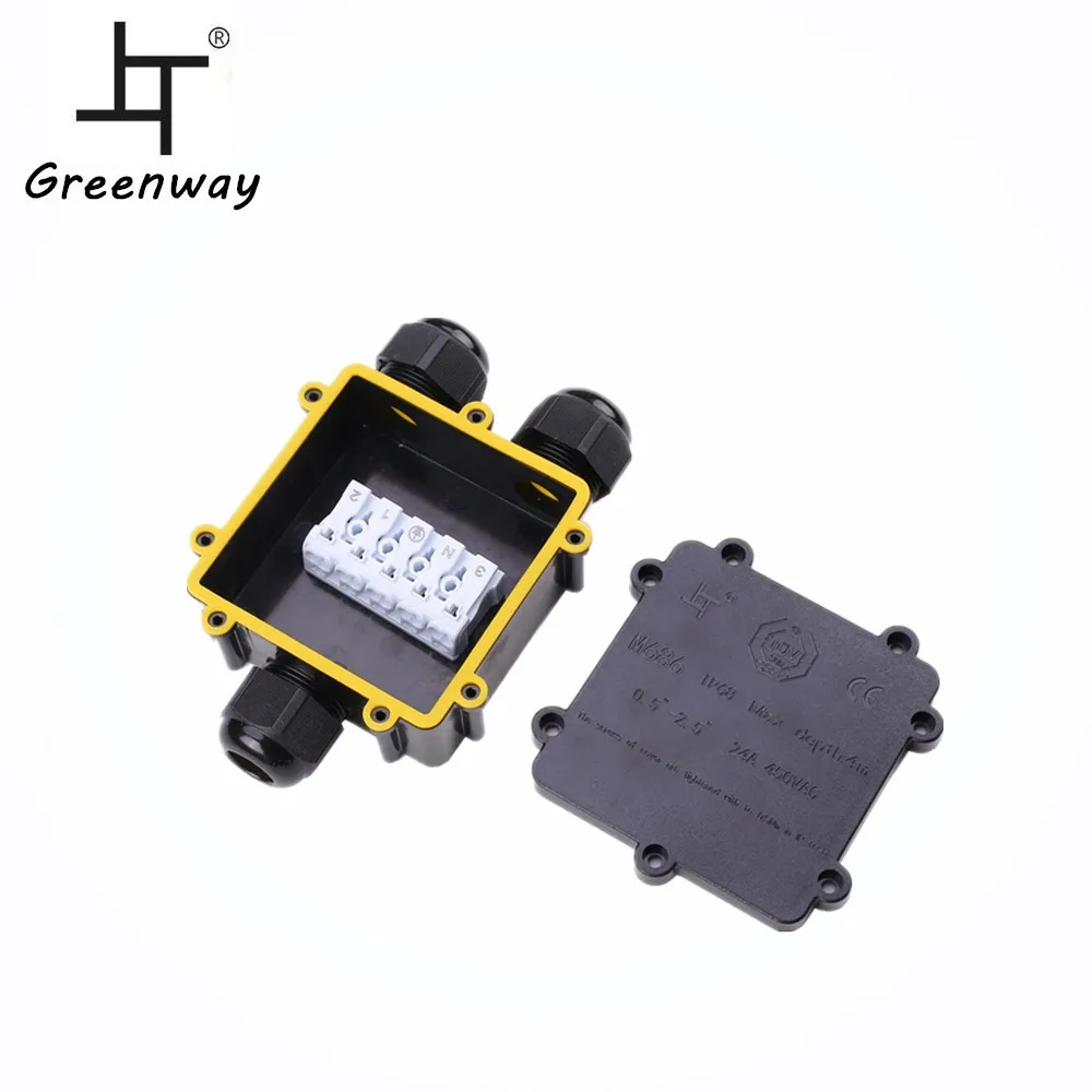 Greenway Ip68 Automotive Junction Box 3 Way Junction Box Waterproof 