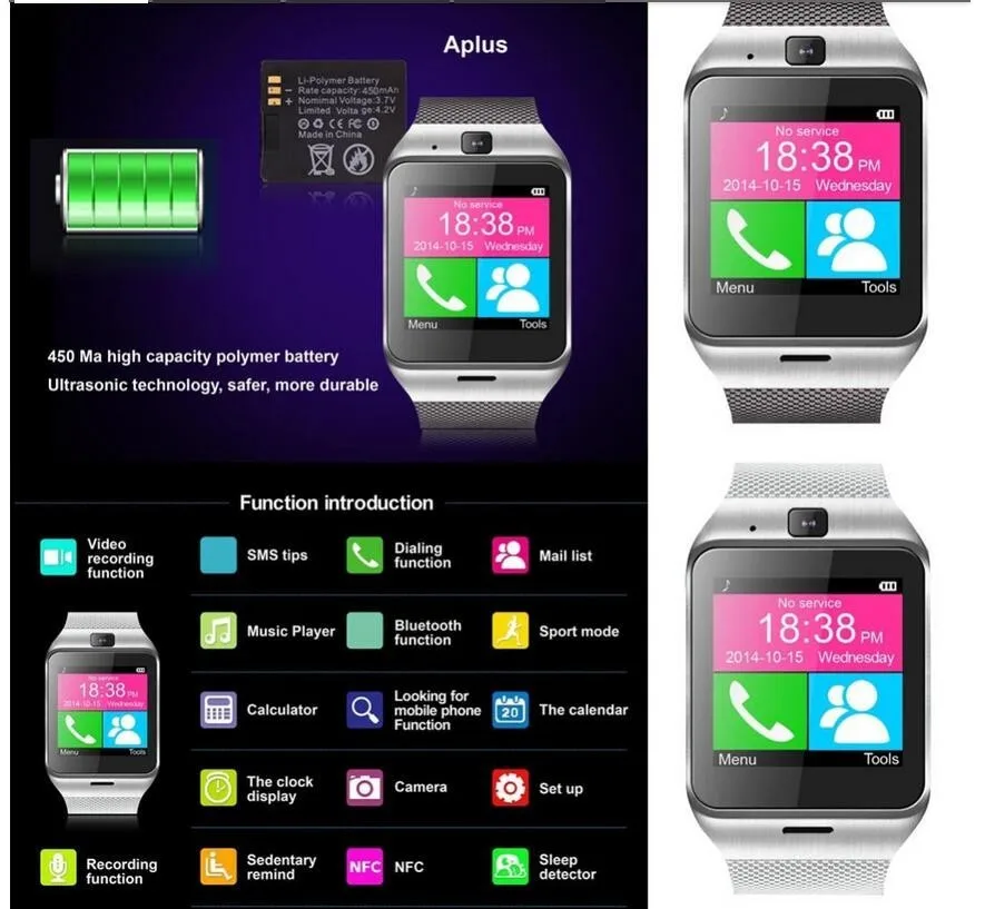 Bluetooth Ce Rohs Aplus Gv18 Smart Watch 2017 Buy Ce Rohs Smart Watch