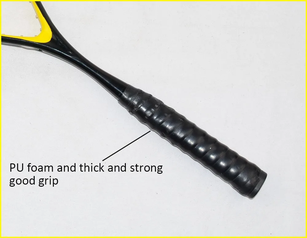 Full Graphite Pro Squash Racket With Openthroat Design Yellow Squash Rackets Buy Yellow