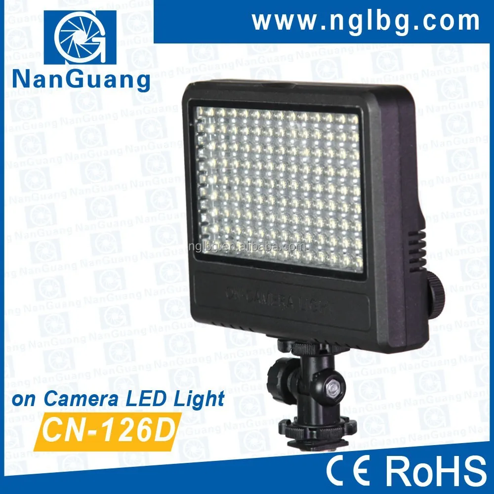 Nanguang 7.6W CN-126D on Camera LED Light Ra 95
