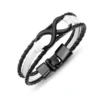 2019 smart various color multi strand men leather bracelet with toggle Clasp