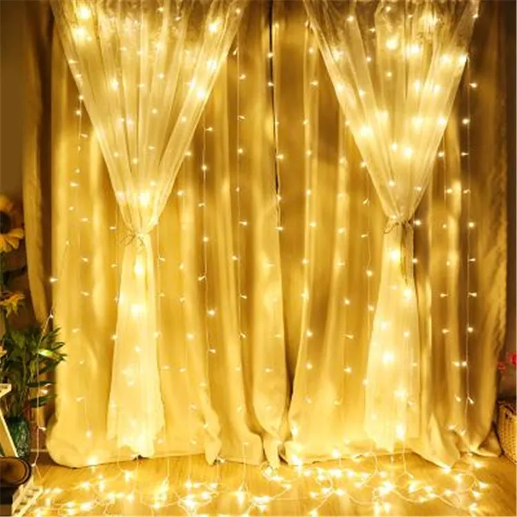 Waterproof fairy lights curtain led 2mx3m 600 Copper Wire String Fairy curtain led lights