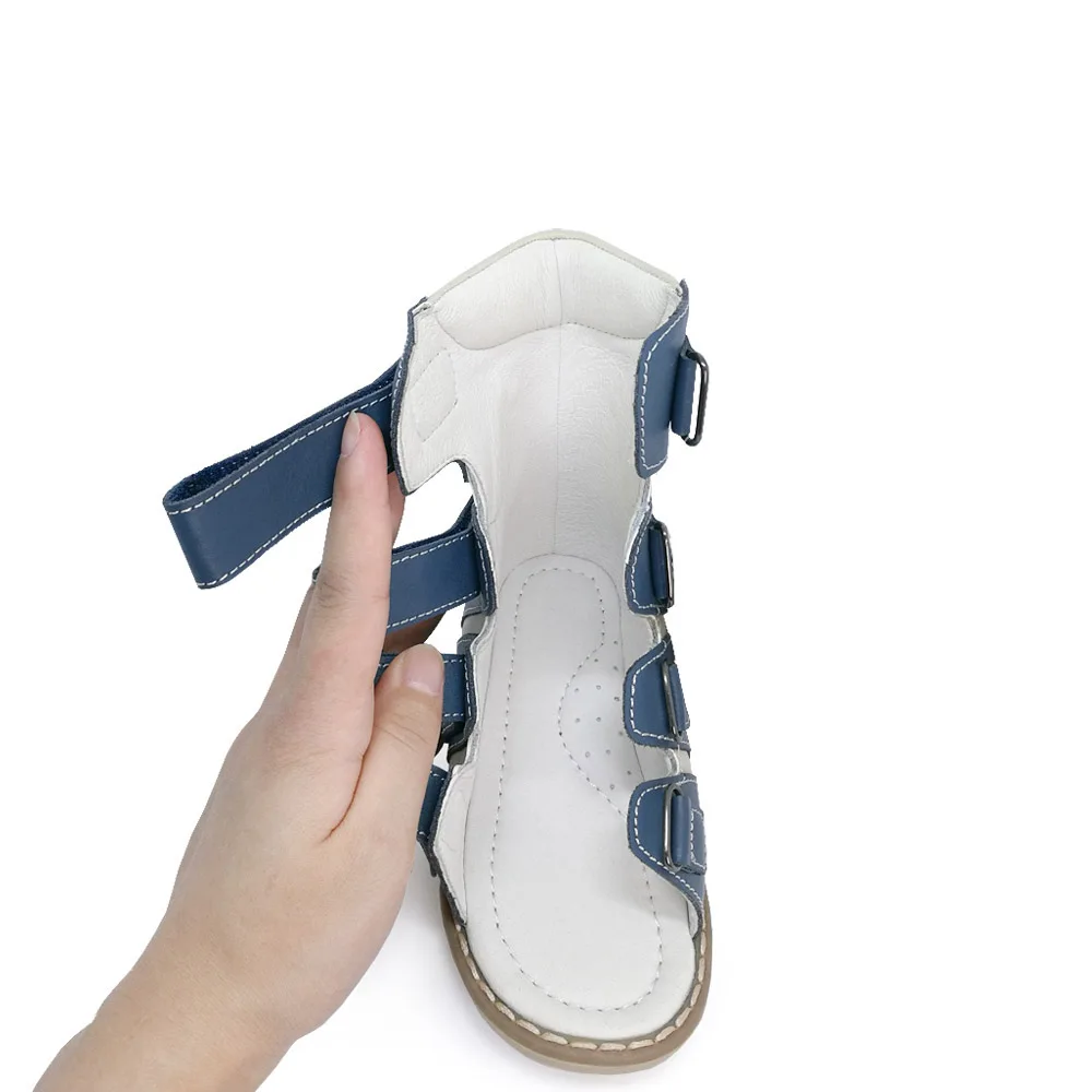 Rigid Genuine Leather Toddler / Children / Kids High Heel Orthopedic