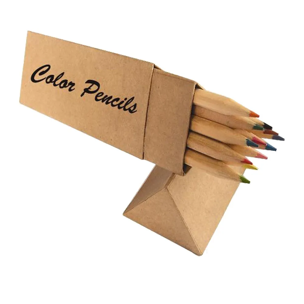Promotional Natural Wood Single Colored Pencils Eco Friendly Color
