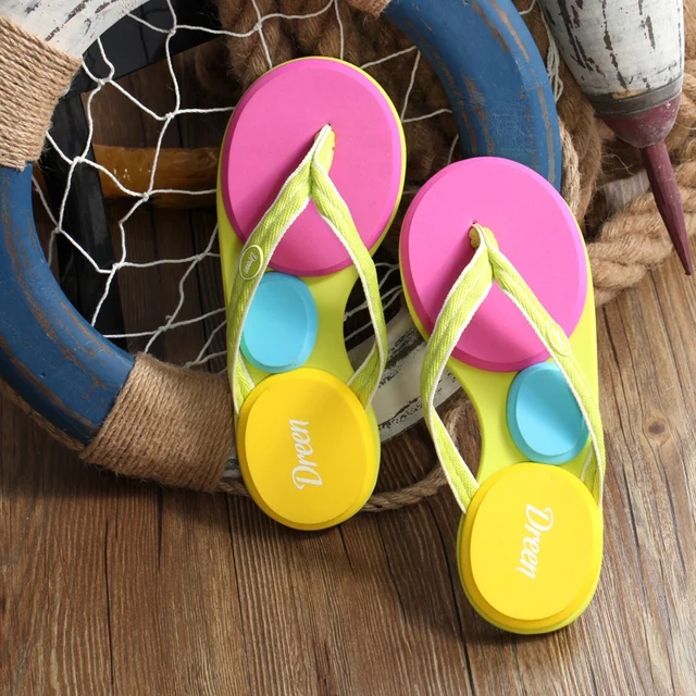 high elastic eva flip flops with webbing strap slippers for