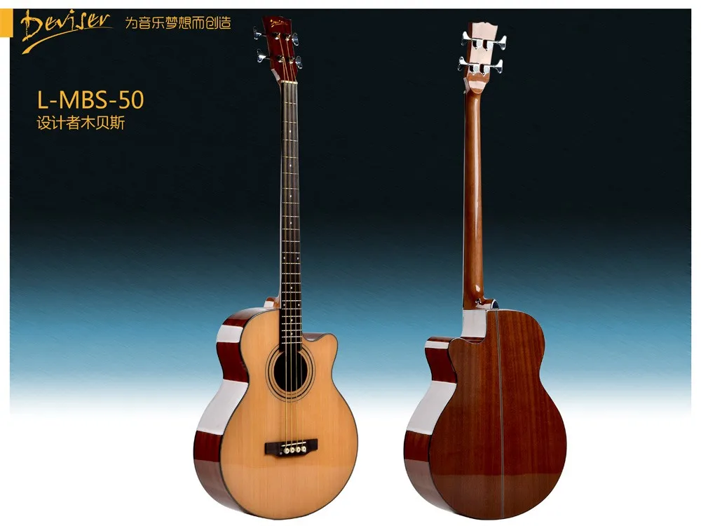 高品质 4 弦低音吉他,木制低音吉他