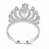 18k Gold plated 925 Silver Ring Crown Jewelry