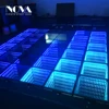 NOVA High Quality Magic stage light Programable Ip44 Tempering Glass Interactive Led 3d mirror Dance Floor