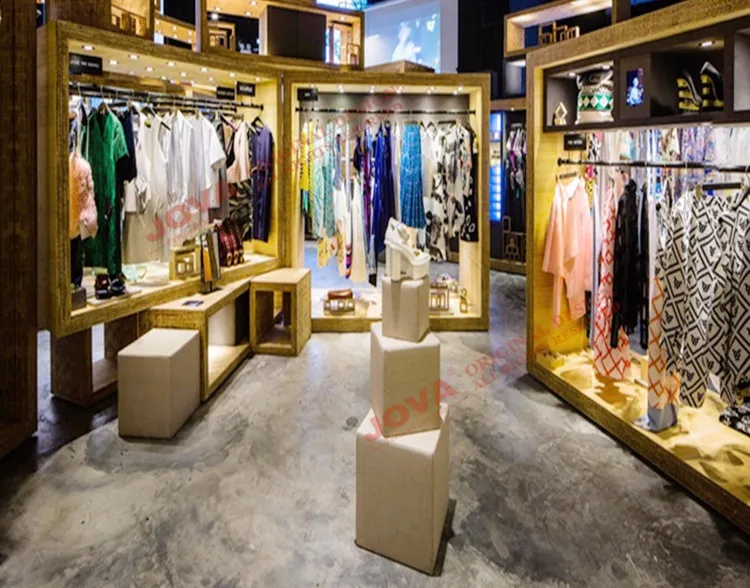 Women Fashion Clothes Store Design Professional Garment Store Fixtures ...
