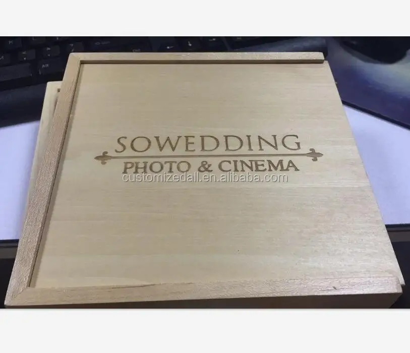 Custom Photo Unique Album Box USB Stick Wood 4GB 8GB 16GB 32GB Memory Stick Pendrive for Photography Wedding - ANKUX.COM