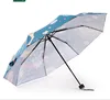 Polyester Fabric 21 inch Manual Open 3 Fold Promotion Umbrella