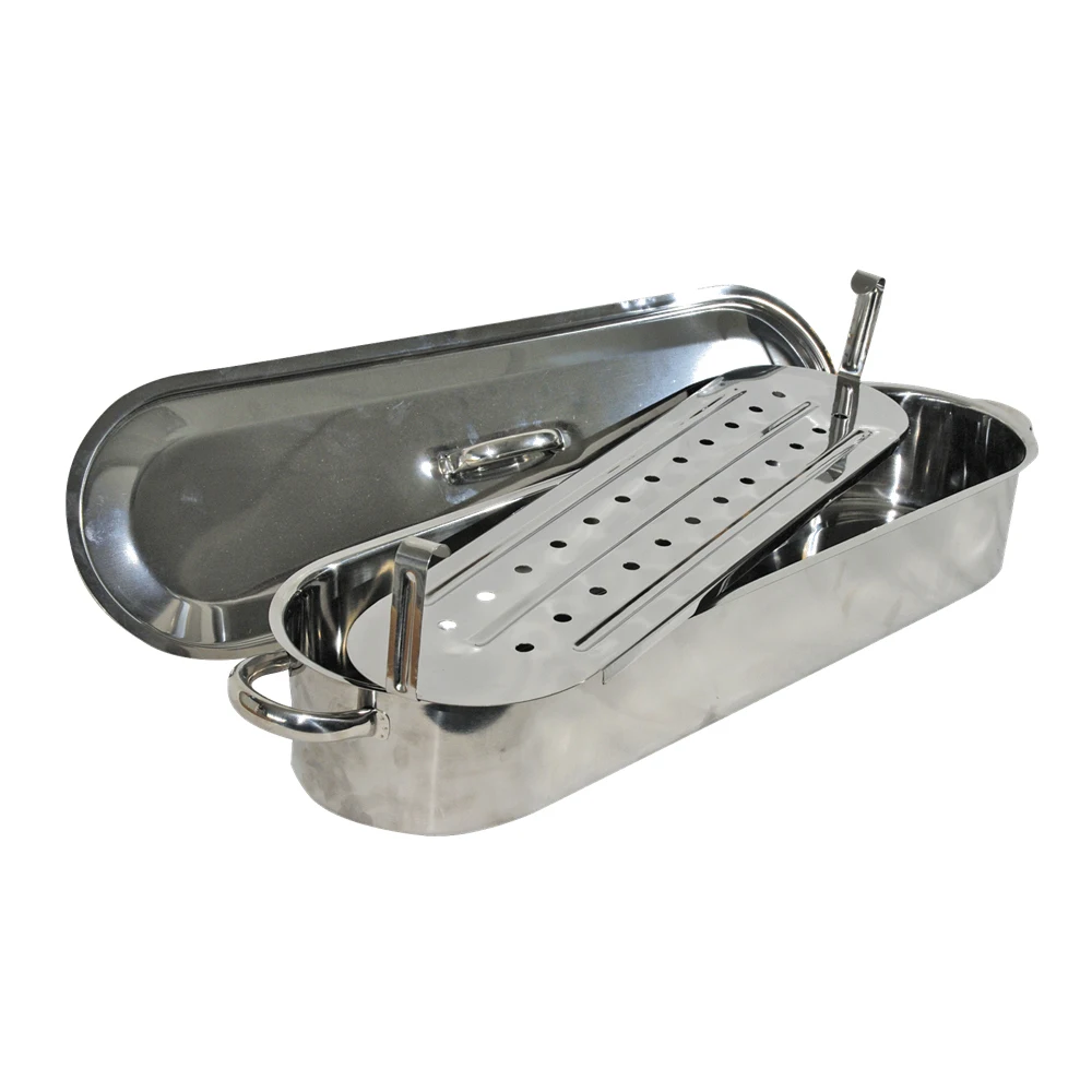Removable Poaching Rack Stainless Steel Fish Steamer Buy Fish Steamer