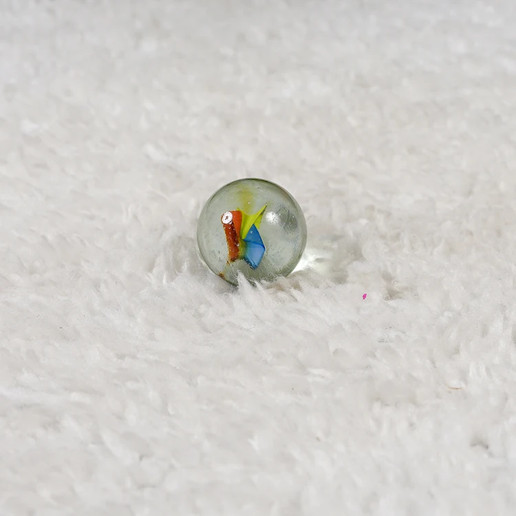 printed solid glass ball