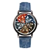 Fashion Women Watches Denim Strap Wrist Watches OEM Factory Fast Shipping Customized Watch Picture Dial