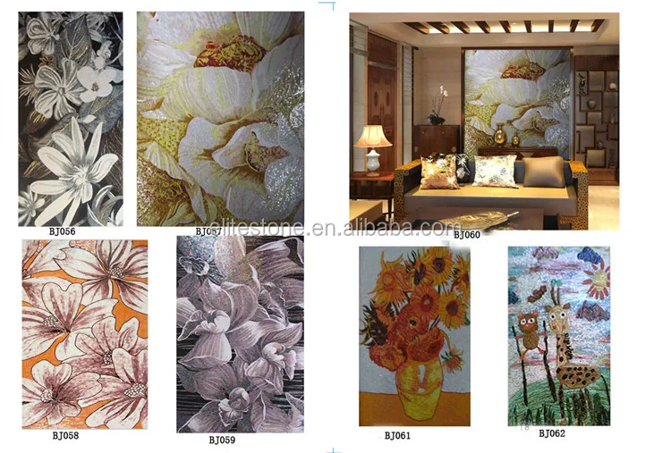 Art Mosaic,Flower Mosaic Art,Glass Mosaic Wall Art Murals (2).jpg
