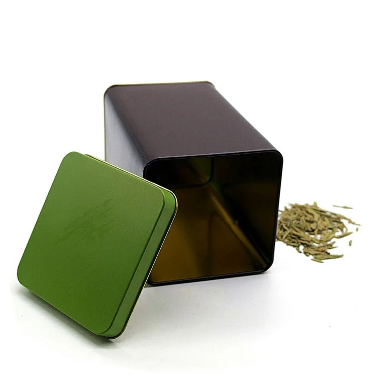 Square Food Grade Empty Tea Can Tea Tin Box Tin Container Buy Tea Tin