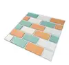 Vinyl Wall Tile Sticker gel 3d bathroom wall tile stickers Brick Kitchen or Bathroom Backsplash