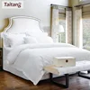 100 Cotton Linen Sheet Hotel Bed Sheets Sateen Cotton White Bedding Set Luxury